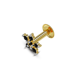 22K Rozy Gold Nose Stud