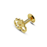 22K Om Gold Nose Stud