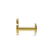 22K Om Gold Nose Stud