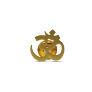 22K Om Gold Nose Stud