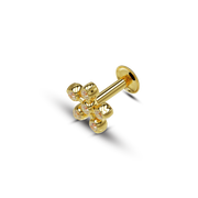 22K White Stone Gold Nose Stud