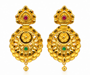 22K Ganga Gold Earring