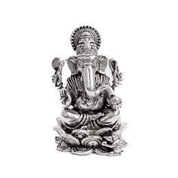 Antique Silver Goddess ganesha Idol