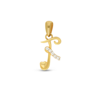22K Aarvay F Gold Pendant