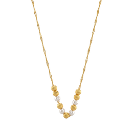22K Sangam Pearl Gold Necklace