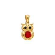 22K Owl Gold Pendent