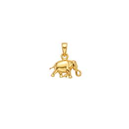 22K Elephant Gold Pendent