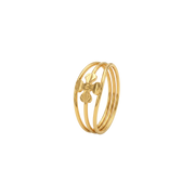 22K Flower Gold Baby Ring