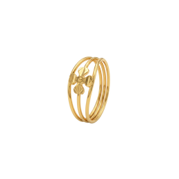 22K Flower Gold Baby Ring