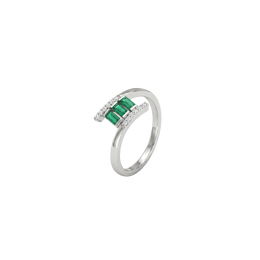 Green Silver Ring
