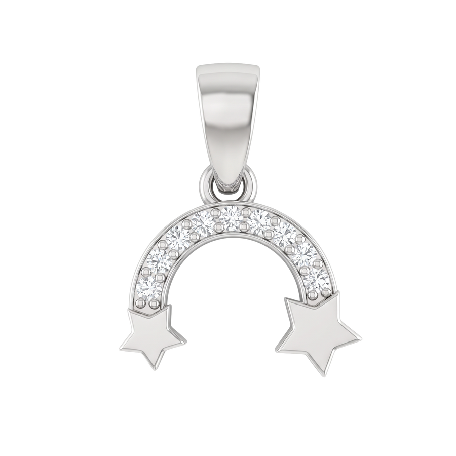 Star Rainbow Silver Pendant