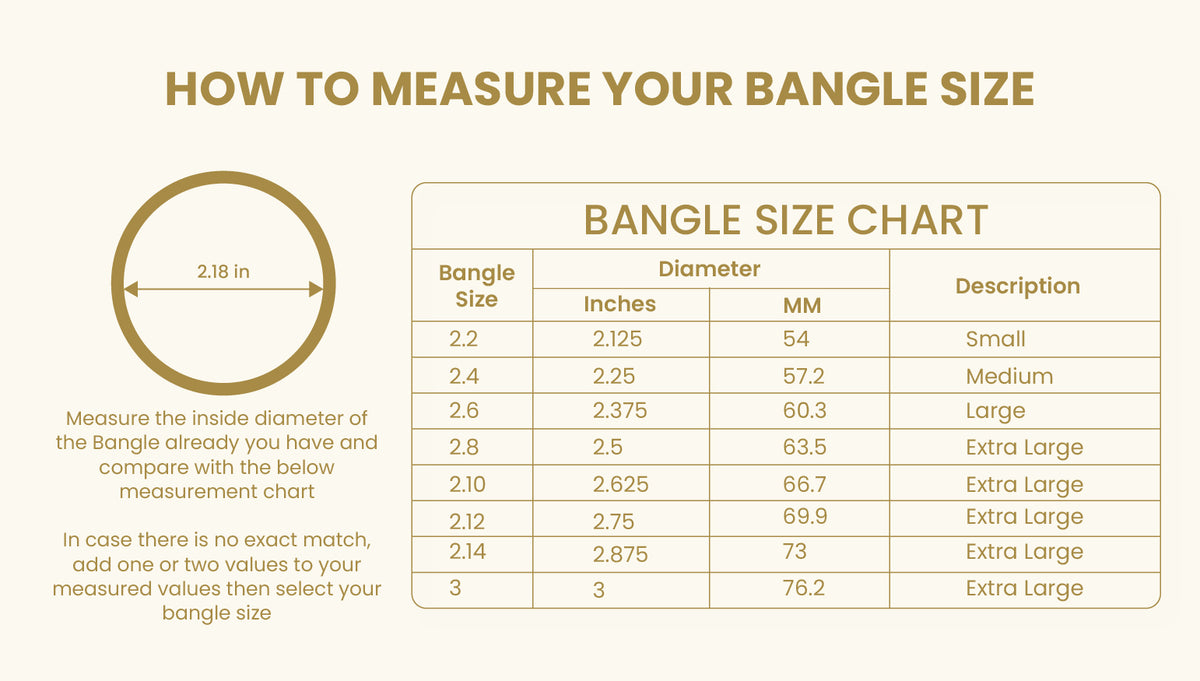 Bangles — Size Guide