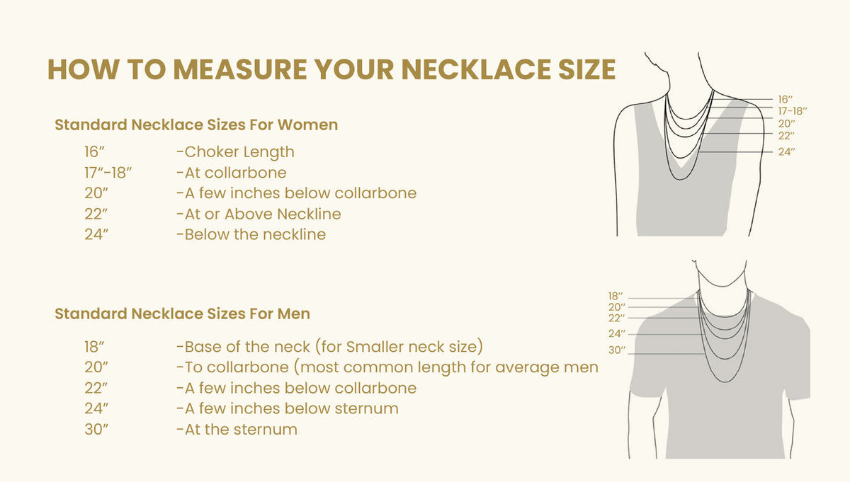 Necklaces — Size Guide