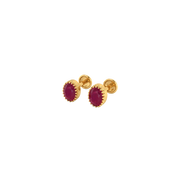 22K Rose Gold Earrings
