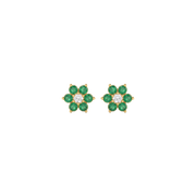 22K Green Gold Earrings
