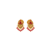 22K Rani Gold Earrings