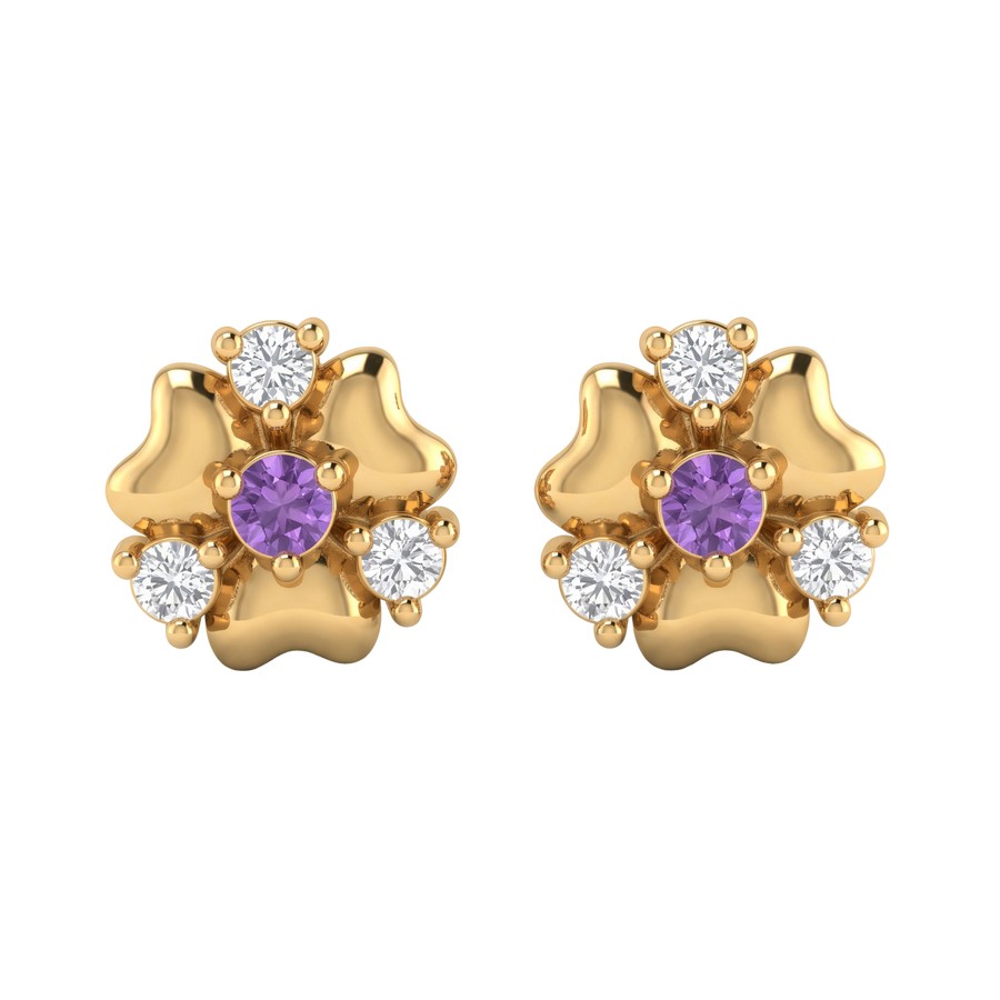 22K Samaira Gold Earring