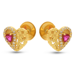 22K Nyla Gold Earring