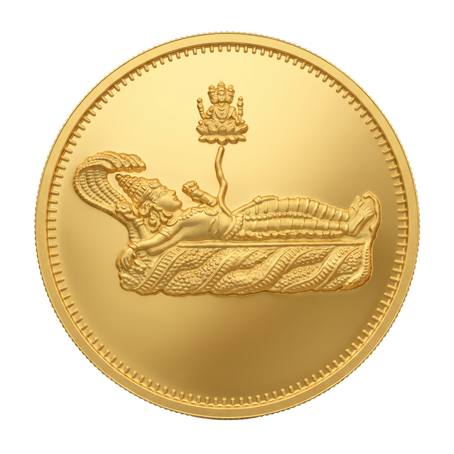 22kt 8g Lord Ananthapadmanabha Gold Coin