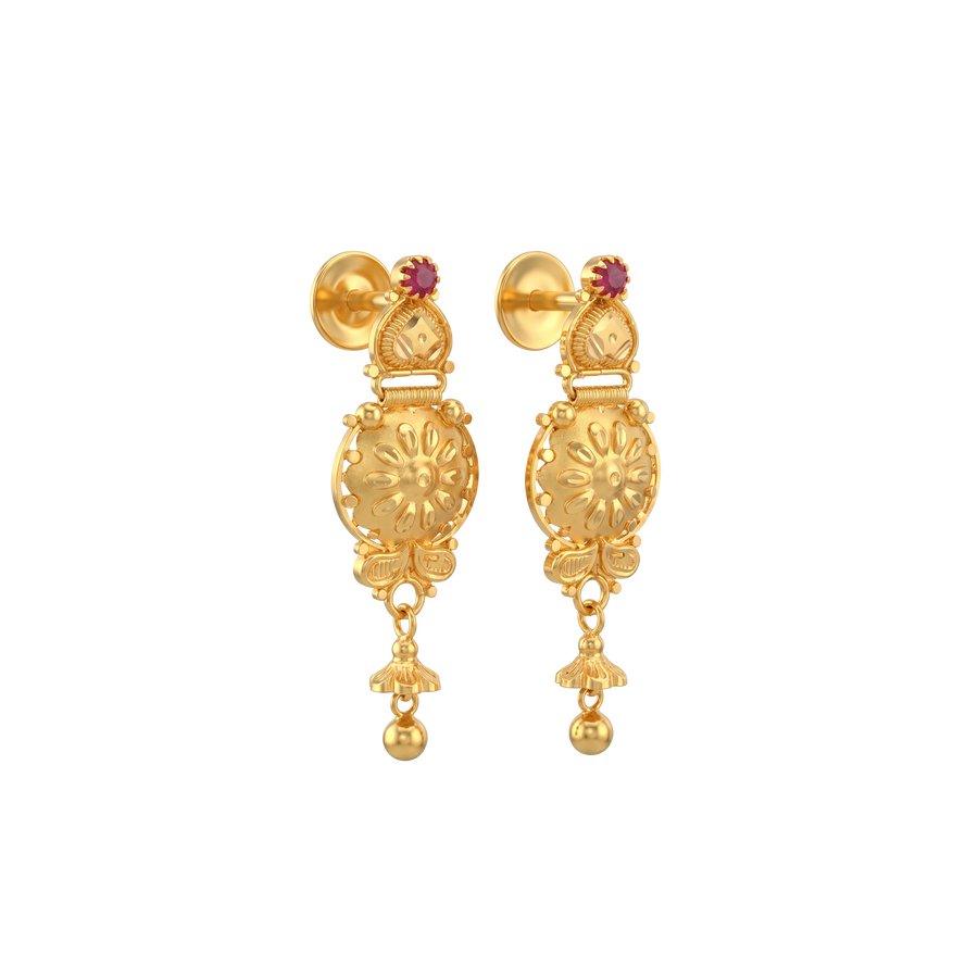 22K Delaney Gold Earring