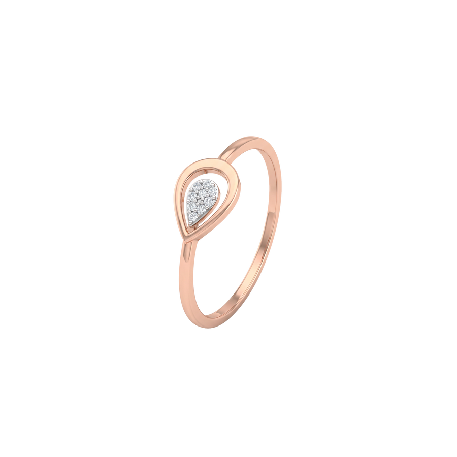 18K Aarav Diamond Gold Ring