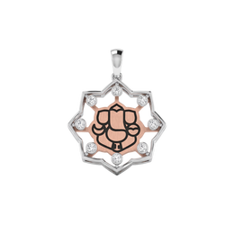 18K Ganesh Diamond Gold Pendant