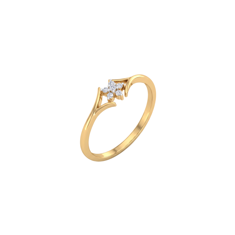 18K Keziah Diamond Gold Ring