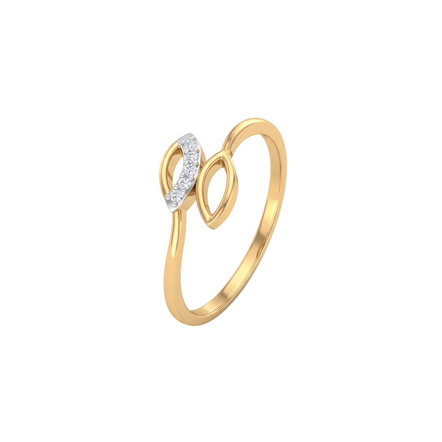 18K Xena Diamond Gold Ring