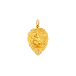 22K  Krishna Leaf Gold Pendant