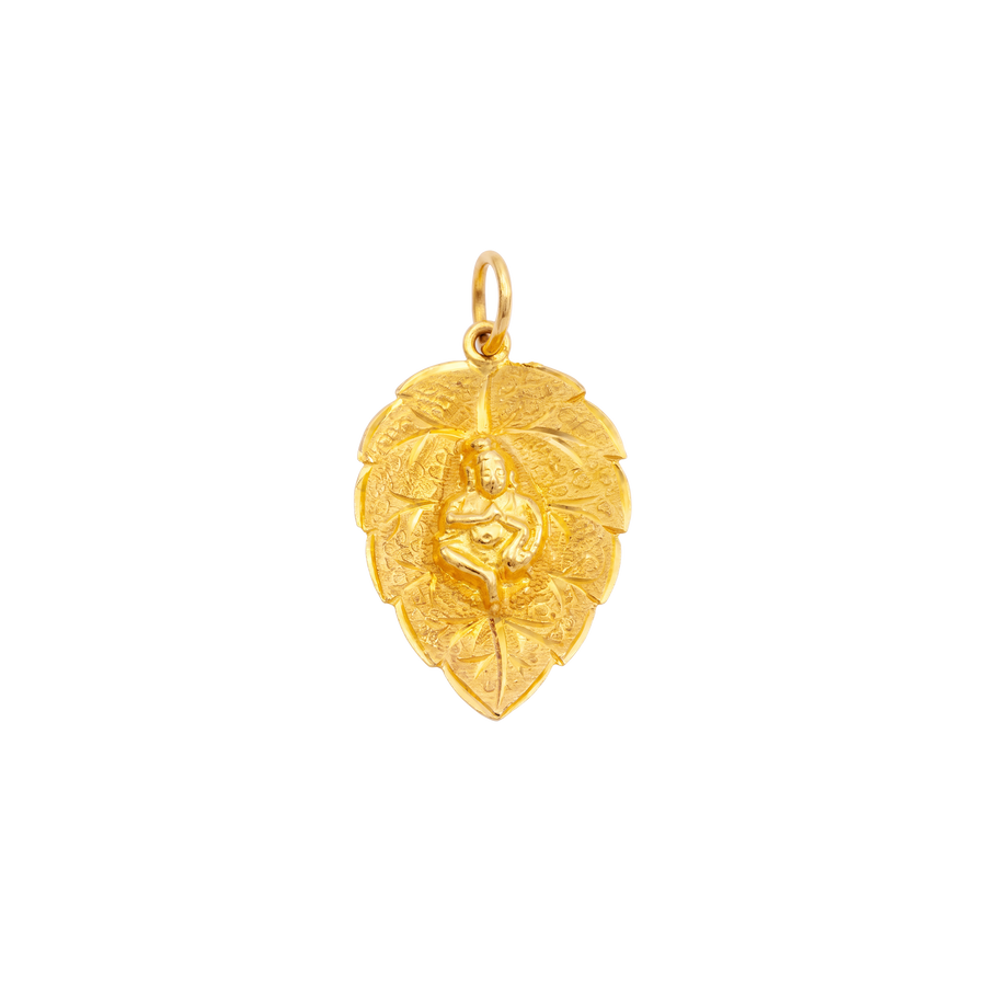 22K  Krishna Leaf Gold Pendant