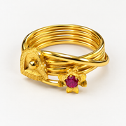 22K Bhavin Gold Ring